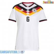 Camisa de time de futebol Alemanha Joshua Kimmich #6 Replicas 1º Equipamento Feminina Mundo 2026 Manga Curta